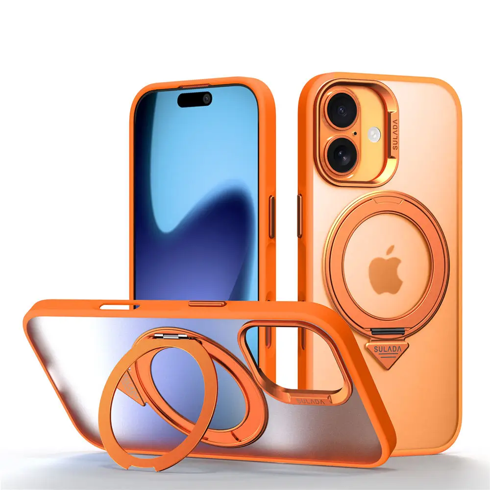 Magnetic Matte Transparent Case For iPhone 16 17 Pro Max Business Bracket Cover
Magnetic Matte Transparent Case For iPhone 16 17 Pro Max Business Bracket Cover