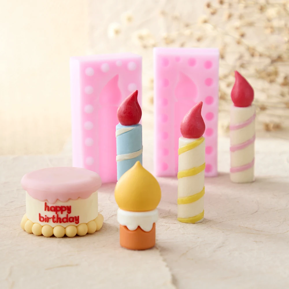 Three-dimensional Birthday Cake Silicone Molds Candle Ice Cream Baking Tool Chocolate Plaster Resin Mold Candle Making Kit
Three-dimensional Birthday Cake Silicone Molds Candle Ice Cream Baking Tool Chocolate Plaster Resin Mold Candle Making Kit