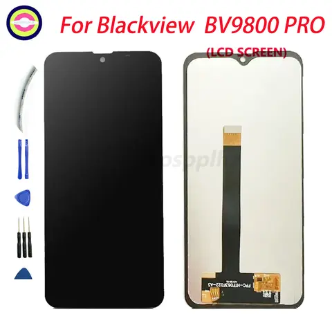 Display LCD con Touch Screen e Digitalizzatore, Parte di Ricambio per Blackview BV9800 BV9800Pro