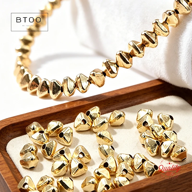 14K Gold Filled Triangle Spacer Beads Geometric Seed Beads for DIY Jewelry Making Accessories Gold Jewelry Findings
14K Gold Filled Triangle Spacer Beads Geometric Seed Beads for DIY Jewelry Making Accessories Gold Jewelry Findings