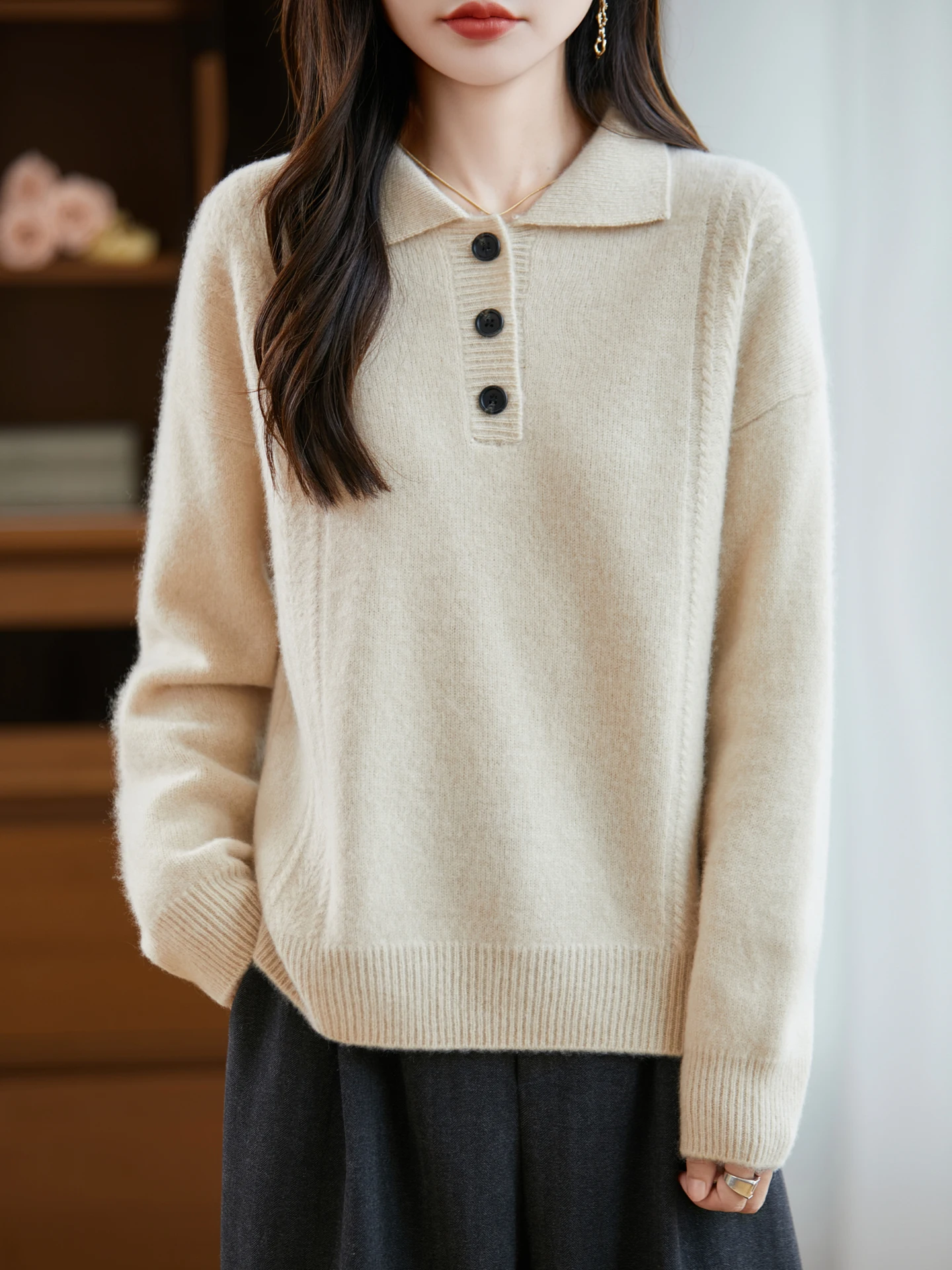 Basic Autumn Winter Woman Sweater Luxury Female 100% Merino Wool Knitted Pullover Cashmere Long Sleeve Clothing Tops Lady Jersey
Basic Autumn Winter Woman Sweater Luxury Female 100% Merino Wool Knitted Pullover Cashmere Long Sleeve Clothing Tops Lady Jersey