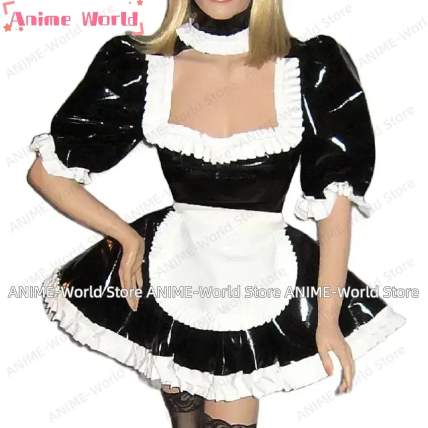 《Custom Size》New Lockable Sissy Dress PVC Maid Cosplay Black Square Neck Apron Costume Party Dress Adult Glamour Halloween
《Custom Size》New Lockable Sissy Dress PVC Maid Cosplay Black Square Neck Apron Costume Party Dress Adult Glamour Halloween