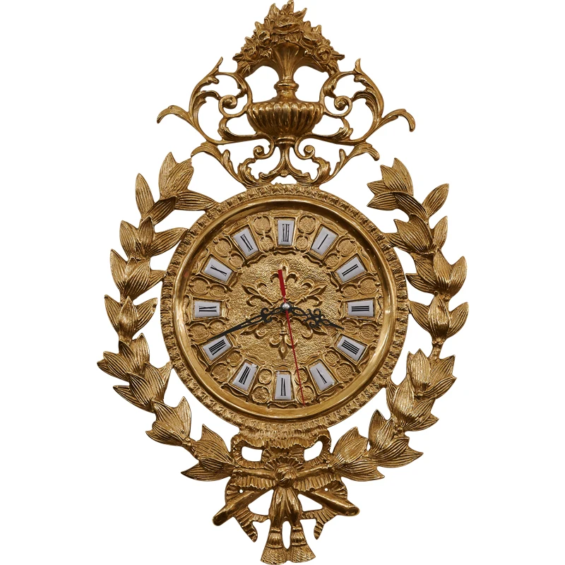 Luxury French Heavy Industry Carving All Copper Decorative Wall Craft European Villa Living Room Dining Room Wall Clock
Luxury French Heavy Industry Carving All Copper Decorative Wall Craft European Villa Living Room Dining Room Wall Clock