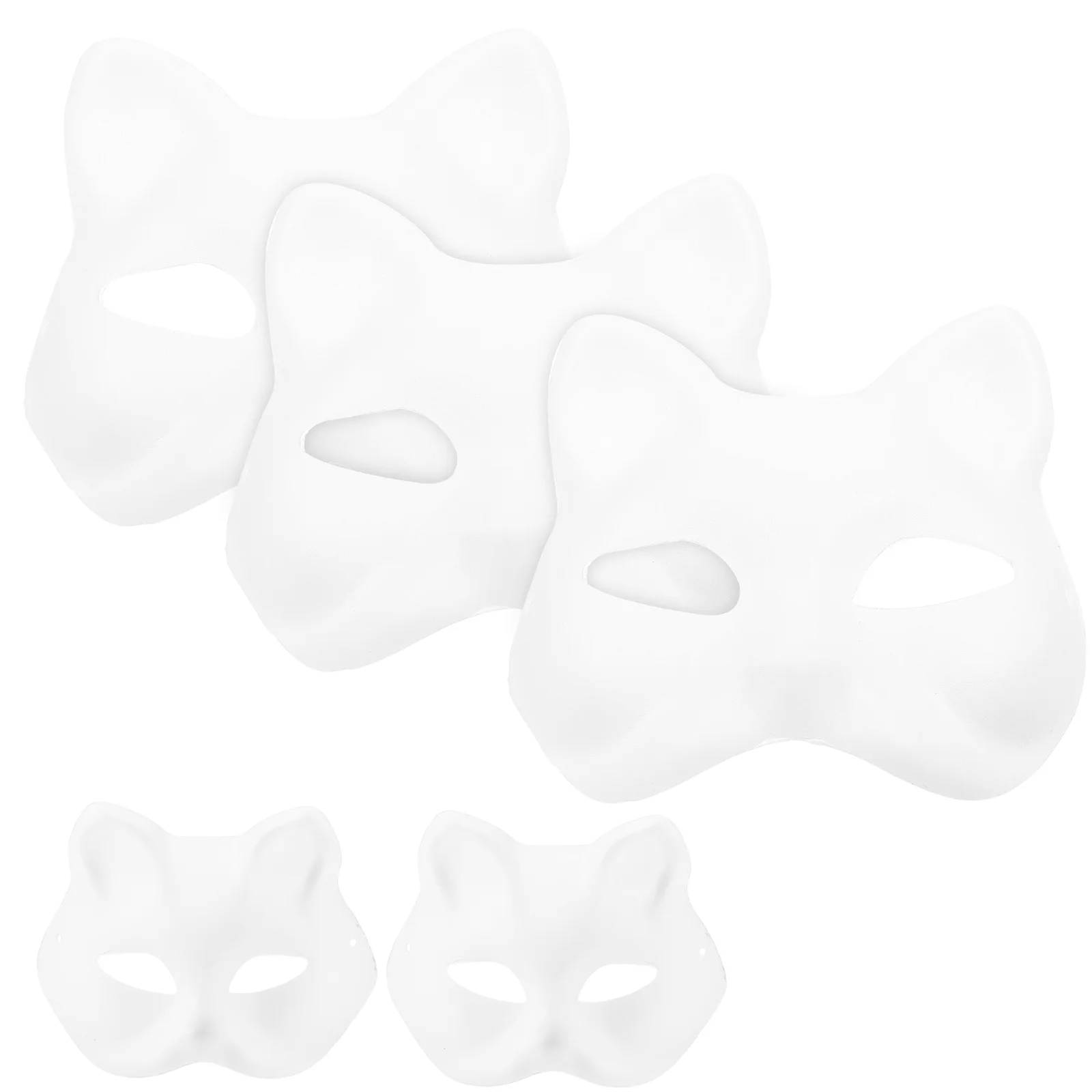 5 Pcs Halloween Mask DIY Paintable Amsk Eco-friendly Cosplay Party Cat Face Facial Masks
5 Pcs Halloween Mask DIY Paintable Amsk Eco-friendly Cosplay Party Cat Face Facial Masks