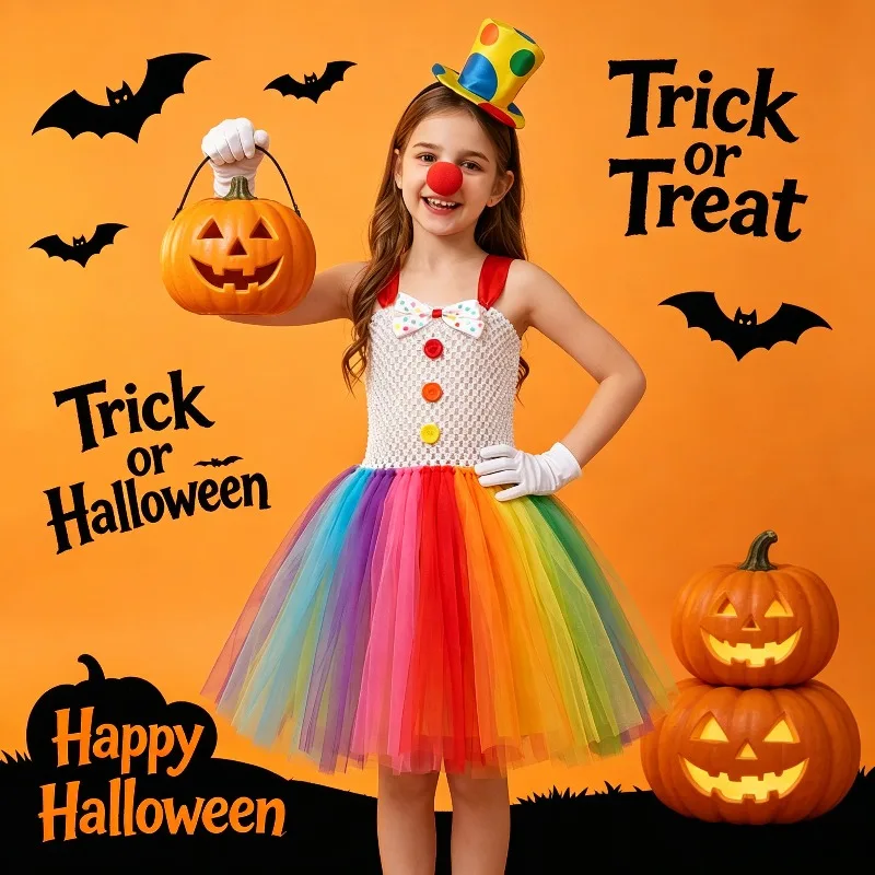 Clown Costume Tutu Dress Halloween Party Outfit Rainbow Stage Performance Gown Cosplay Fancy Dress Carnival Robe Uniform S-2XL
Clown Costume Tutu Dress Halloween Party Outfit Rainbow Stage Performance Gown Cosplay Fancy Dress Carnival Robe Uniform S-2XL