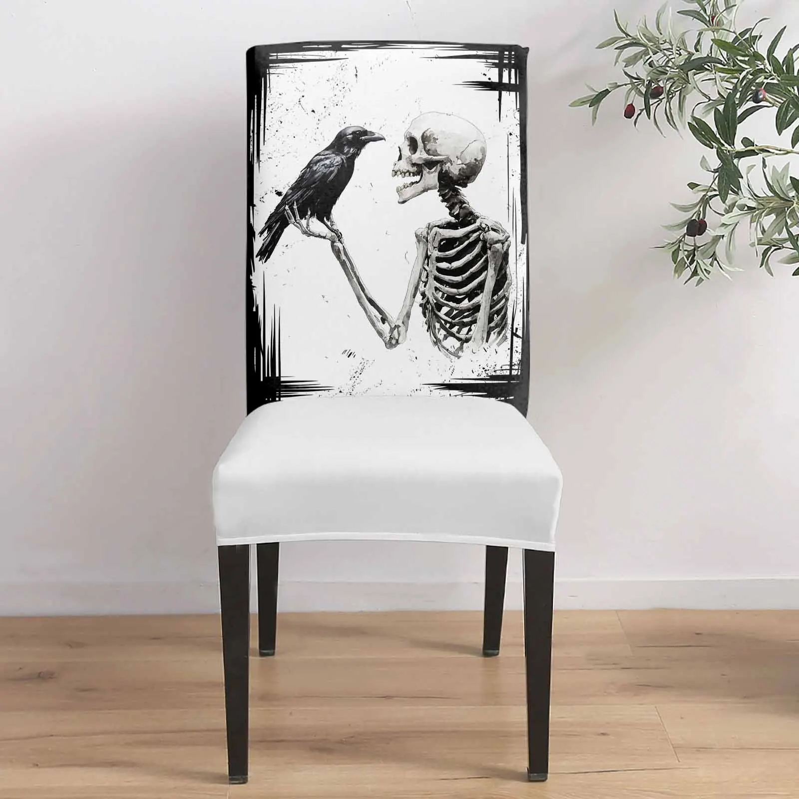 Retro Horror Halloween Skull Crow 4/6/8PCS Spandex Elastic Chair Case For Wedding Hotel Banquet Dining Room
Retro Horror Halloween Skull Crow 4/6/8PCS Spandex Elastic Chair Case For Wedding Hotel Banquet Dining Room