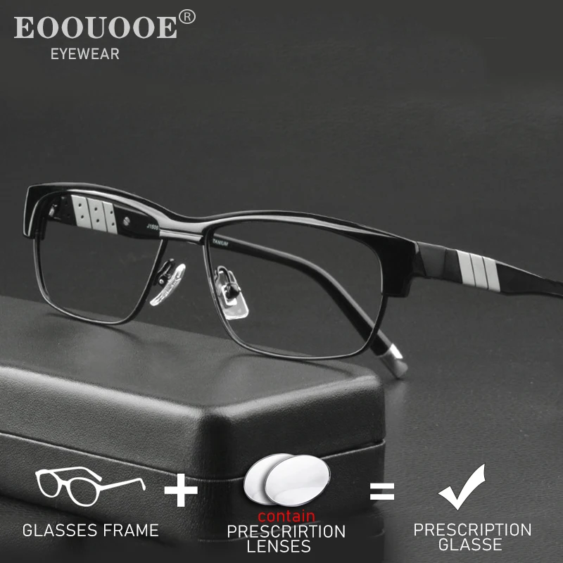Good Quality Men's Glasse Titanium Acetate Optical Frame Prescription Lenses Progressive Vision Myopia Hyperopia Eyewear Spring
Good Quality Men's Glasse Titanium Acetate Optical Frame Prescription Lenses Progressive Vision Myopia Hyperopia Eyewear Spring