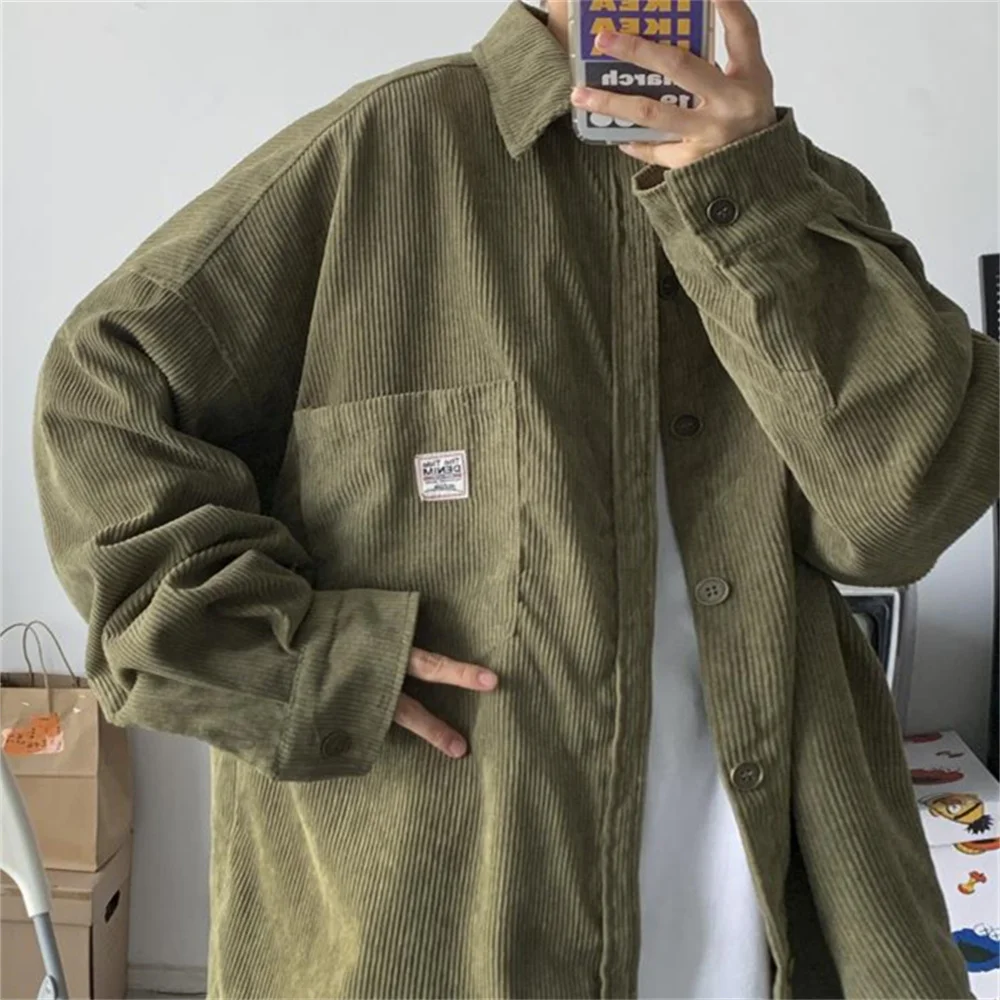 2022 Men's Corduroy Long Sleeve Shirts Fashion Casual Oversize Shirt Printed Clothing Autumn Korean Shirt Woman
2022 Men's Corduroy Long Sleeve Shirts Fashion Casual Oversize Shirt Printed Clothing Autumn Korean Shirt Woman