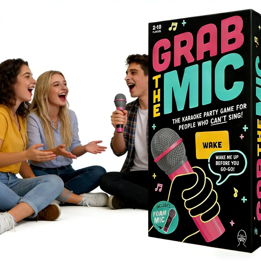 New Exciting Grab The Mic The Family Karaoke Game-Board Game For Hilarious Game Night Bad Singers Birthday Party Kid Gift Toy
New Exciting Grab The Mic The Family Karaoke Game-Board Game For Hilarious Game Night Bad Singers Birthday Party Kid Gift Toy