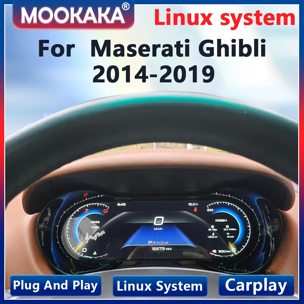 Цифровой кластер для Maserati Ghibli 2014-2019, измеритель скорости виртуальной кабины, приборная панель автомобиля, ЖК-экран
Цифровой кластер для Maserati Ghibli 2014-2019, измеритель скорости виртуальной кабины, приборная панель автомобиля, ЖК-экран