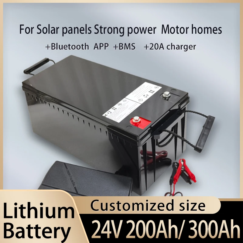 Lithium Battery Pack 3.7v Strong Power 24V 200Ah 300Ah Li Ion Cell With 100A Bms For Solar Panels Inverter+20A Charger
Lithium Battery Pack 3.7v Strong Power 24V 200Ah 300Ah Li Ion Cell With 100A Bms For Solar Panels Inverter+20A Charger