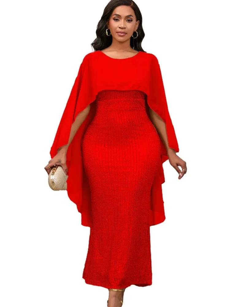 African Dresses For Women Party Dashiki Clothing Chiffon Cape Sequins Maxi Dress Robe Africaine Femme Abaya Clothes Africa Dress
African Dresses For Women Party Dashiki Clothing Chiffon Cape Sequins Maxi Dress Robe Africaine Femme Abaya Clothes Africa Dress