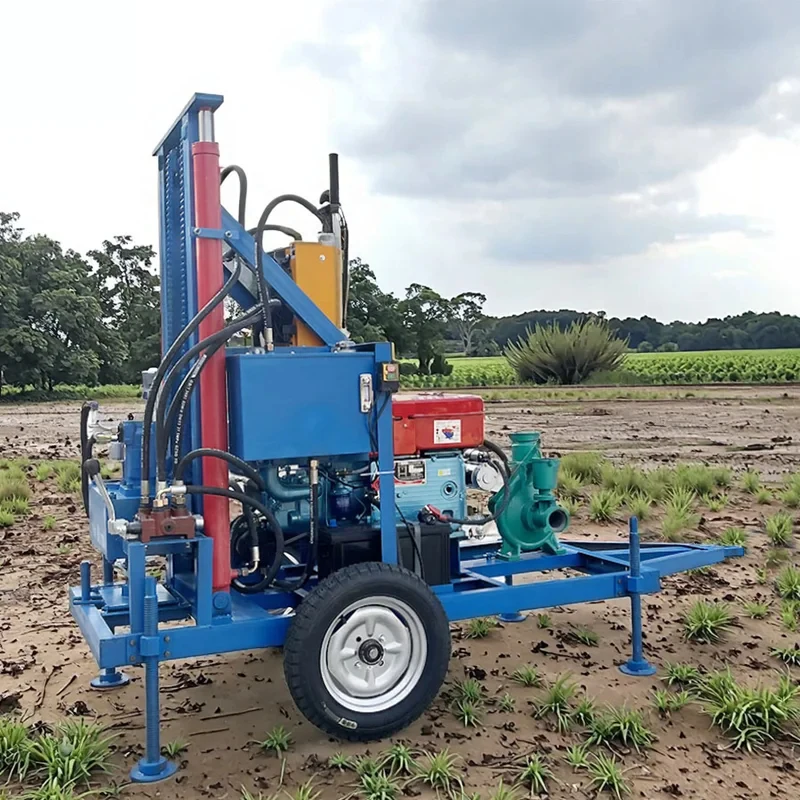 China Factory Price High Quality 200M Deep Hydraulic Portable Water Well Drilling Rig
China Factory Price High Quality 200M Deep Hydraulic Portable Water Well Drilling Rig