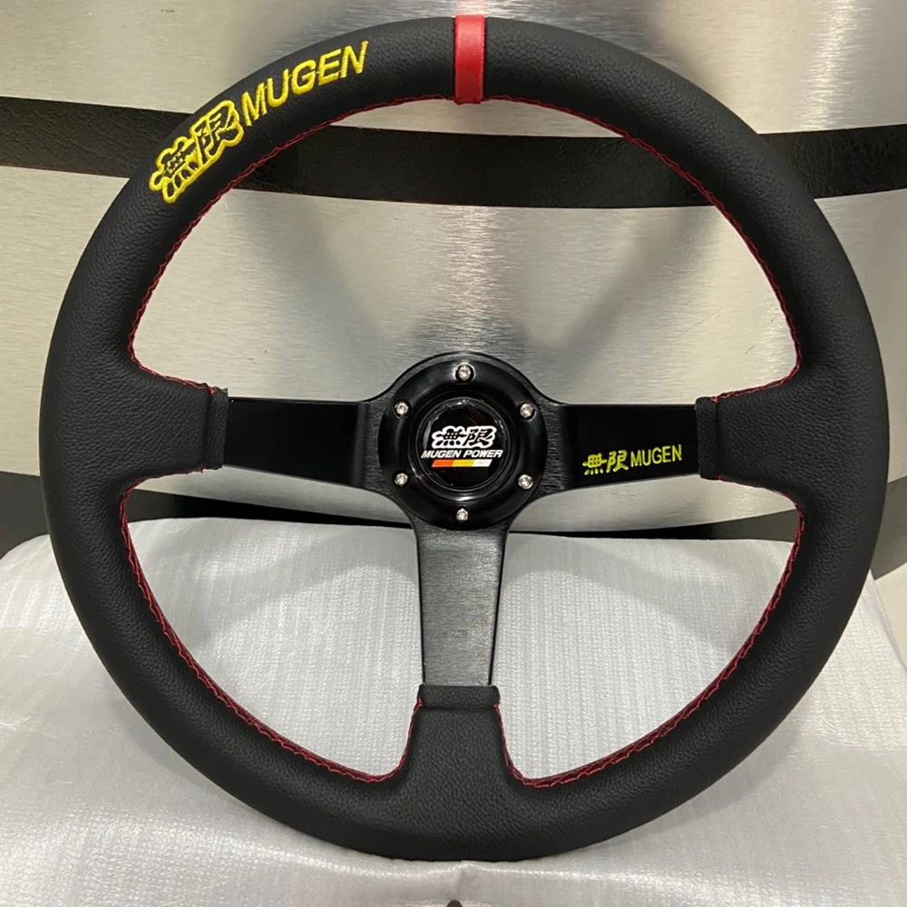 Universal JDM 14Inch Racing Mugen Steering Wheel Car Drift Real Leather Steering Wheel Volantes For HONDA CIVIC FIT S2000 TYPER
Universal JDM 14Inch Racing Mugen Steering Wheel Car Drift Real Leather Steering Wheel Volantes For HONDA CIVIC FIT S2000 TYPER