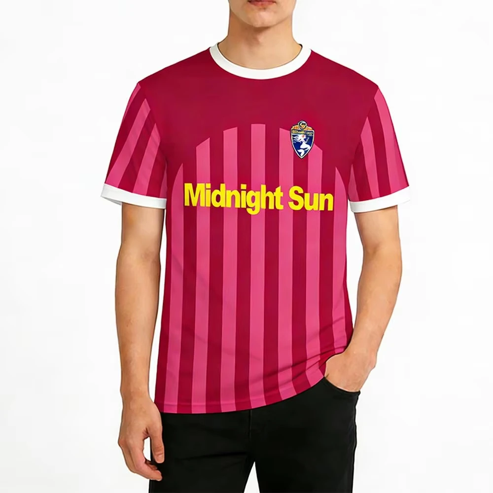 Футболка для пляжного серфинга Zara Larsson Midnight Sun Pink, модная уличная футболка с принтом, унисекс, с круглым вырезом, спортивная быстросохнущая футболка
Футболка для пляжного серфинга Zara Larsson Midnight Sun Pink, модная уличная футболка с принтом, унисекс, с круглым вырезом, спортивная быстросохнущая футболка