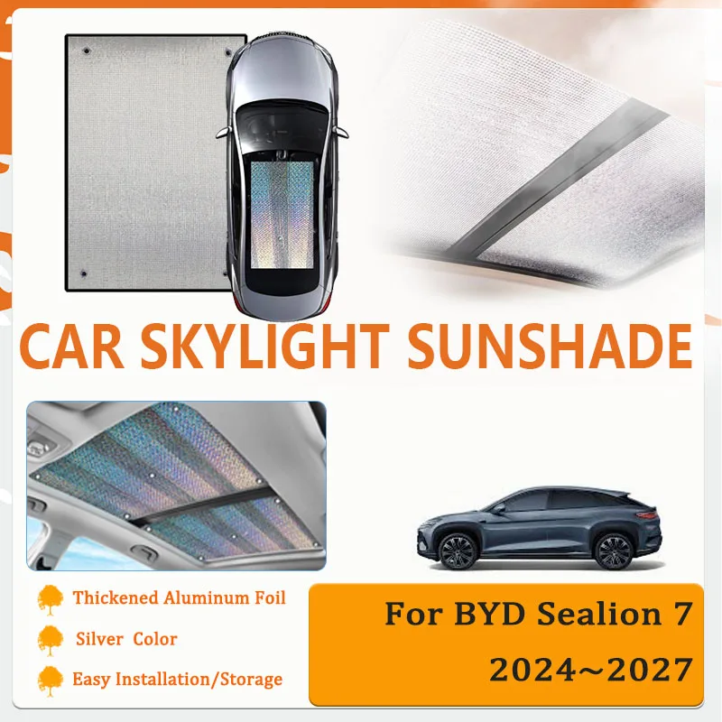 Car Window Sunshades For BYD Sealion 7 2024 2025 2026 2027 Aluminum Film Skylight Pads Sun Shade Visor Shield Covers Accessories
Car Window Sunshades For BYD Sealion 7 2024 2025 2026 2027 Aluminum Film Skylight Pads Sun Shade Visor Shield Covers Accessories