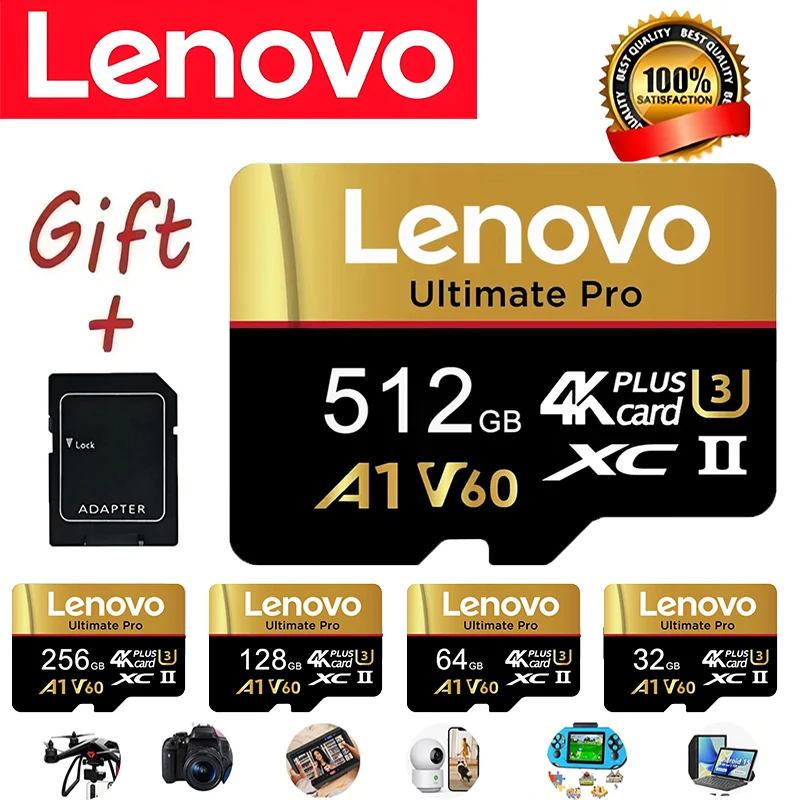 Lenovo Full HD TF Cards 512GB Micro TF SD Memory Card SD Cards 256GB Class 64GB High 32GB U1 for Tablet / Drone / GoPro
Lenovo Full HD TF Cards 512GB Micro TF SD Memory Card SD Cards 256GB Class 64GB High 32GB U1 for Tablet / Drone / GoPro