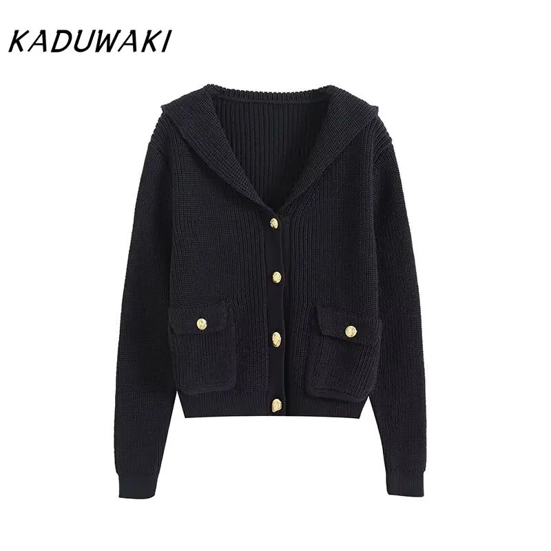 KADUWAKI Elegant New Women's Fashion Style Navy Leader Qianjin Sensation College Small Fragrant Knitted Cardigan Jumpers Spring
KADUWAKI Elegant New Women's Fashion Style Navy Leader Qianjin Sensation College Small Fragrant Knitted Cardigan Jumpers Spring