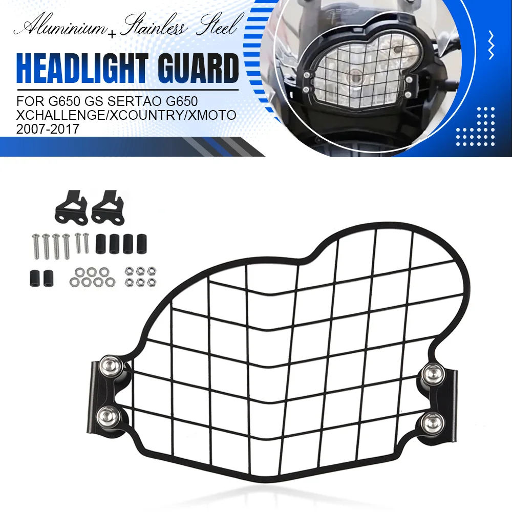 Motorcycle Accessories For BMW G650 GS SERTAO G650 XCHALLENGE/XCOUNTRY/XMOTO 2007-2017 Headlight Guard Aluminium+Stainless Steel
Motorcycle Accessories For BMW G650 GS SERTAO G650 XCHALLENGE/XCOUNTRY/XMOTO 2007-2017 Headlight Guard Aluminium+Stainless Steel