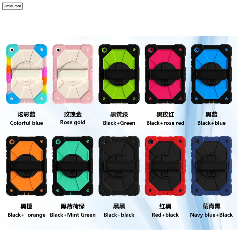 For Samsung Tab A A7 A8 A9+ A11+ Plus SM-X230 X210 X130 X110 T220 S6 Lite 10.4" Shockproof Tablet Case Stand Strap Rugged Funda
For Samsung Tab A A7 A8 A9+ A11+ Plus SM-X230 X210 X130 X110 T220 S6 Lite 10.4" Shockproof Tablet Case Stand Strap Rugged Funda