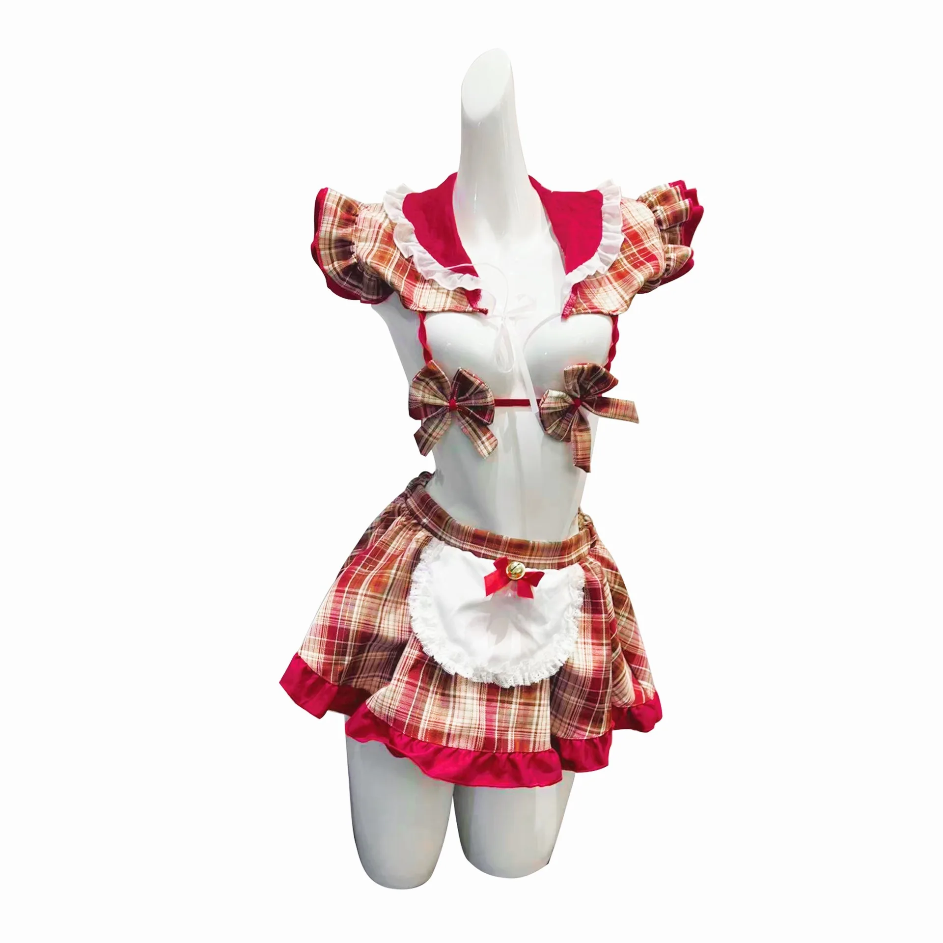 Sexy Cute And With Bow Ties Sweet Maid JK Uniform Sleepwear For Intimate Pure Desire Sexy Sets With Apron Bowknot Sweet VH2R
Sexy Cute And With Bow Ties Sweet Maid JK Uniform Sleepwear For Intimate Pure Desire Sexy Sets With Apron Bowknot Sweet VH2R