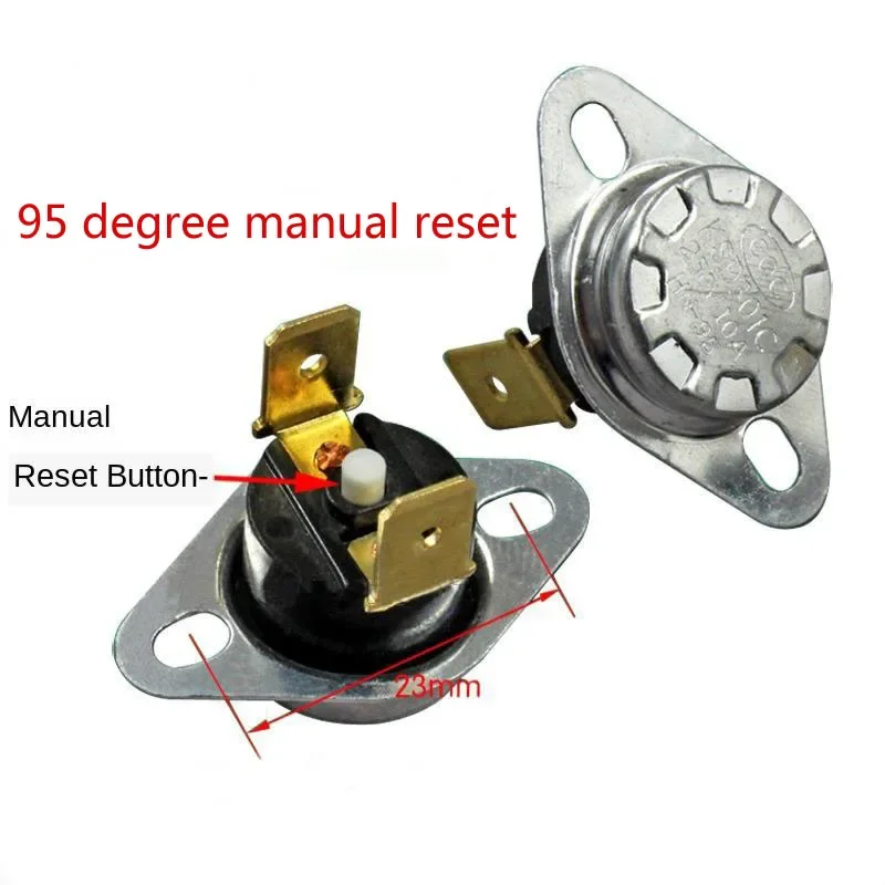 KSD301 10A 250v 95 degrees water heater temperature control switch dispenser manual reset
KSD301 10A 250v 95 degrees water heater temperature control switch dispenser manual reset