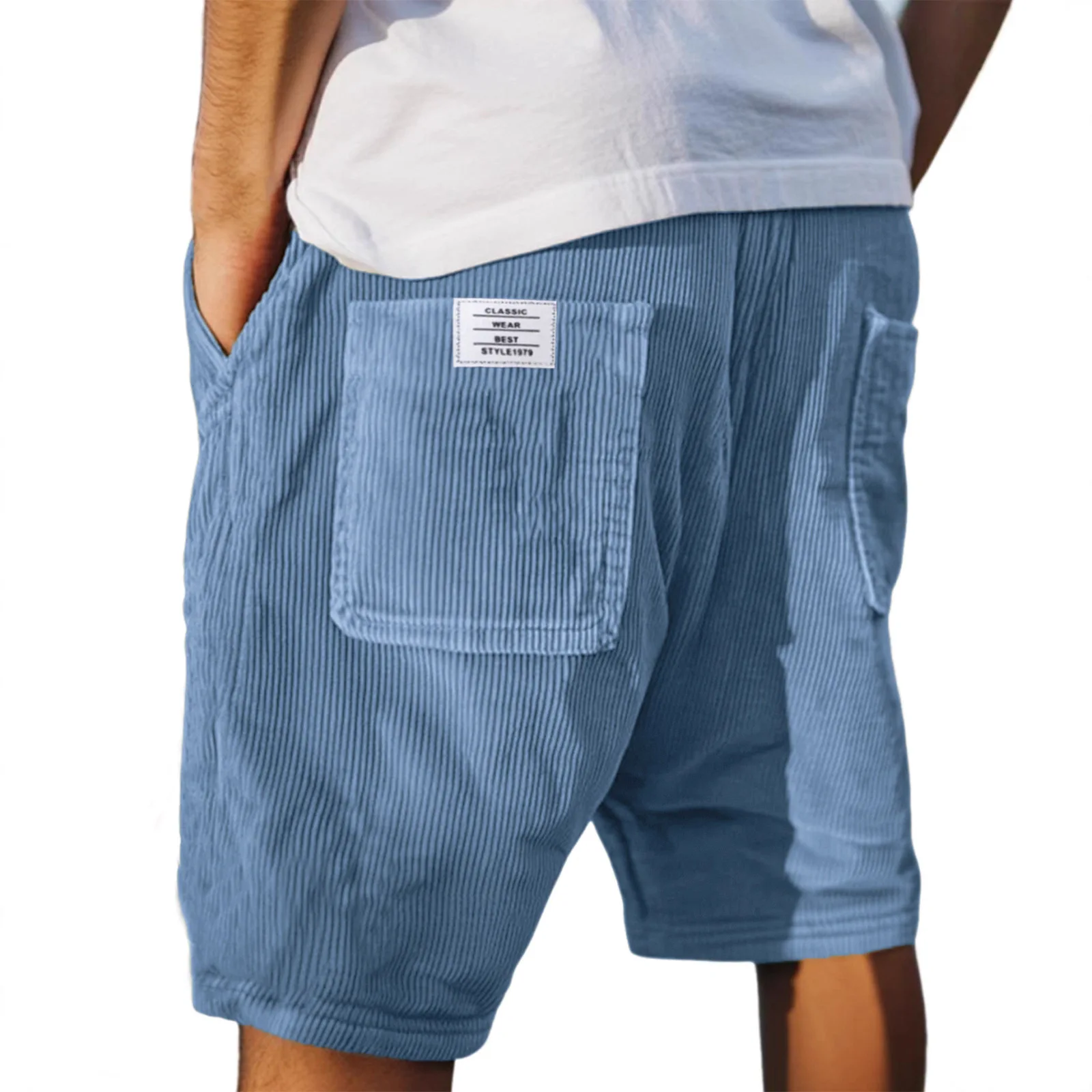 Rear Pocket White Label 2025 New Striped Casual Pants Men's Drawstring Shorts
Rear Pocket White Label 2025 New Striped Casual Pants Men's Drawstring Shorts