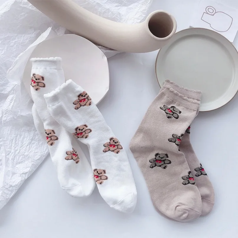 Funny Sock Women Cartoon Teddy Bear Cotton Casual Female Ladies Short Cute Socks Hosiery Harajuku Japanese Cool Kawai Sock
Funny Sock Women Cartoon Teddy Bear Cotton Casual Female Ladies Short Cute Socks Hosiery Harajuku Japanese Cool Kawai Sock