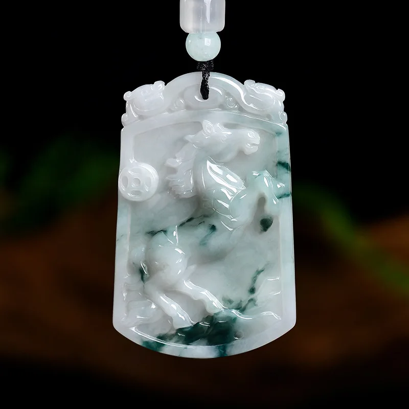 Natural Emerald Floating Flower Horse Brand Pendant Myanmar Jadeite Necklace Jewelry Charm Designer Luxury Vintage Certificate
Natural Emerald Floating Flower Horse Brand Pendant Myanmar Jadeite Necklace Jewelry Charm Designer Luxury Vintage Certificate
