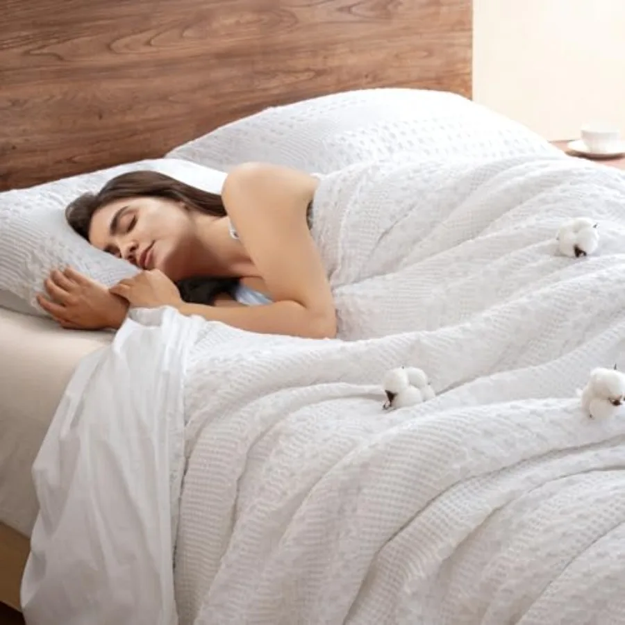 100% Cotton Waffle Duvet Cover Size, Soft Breathable Cotton Bedding Duvet Cover Set for All Season, Weave Luxury Textured Desig
100% Cotton Waffle Duvet Cover Size, Soft Breathable Cotton Bedding Duvet Cover Set for All Season, Weave Luxury Textured Desig