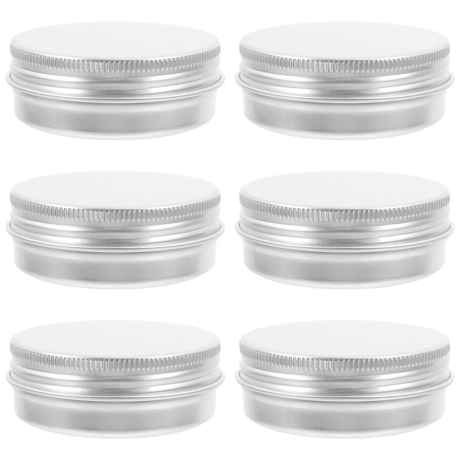 6pcs Aluminum Tins Boxes Balm Tins Face Cream Round Box Small Metal Jars for Jewelry Travel Portable Durable
6pcs Aluminum Tins Boxes Balm Tins Face Cream Round Box Small Metal Jars for Jewelry Travel Portable Durable