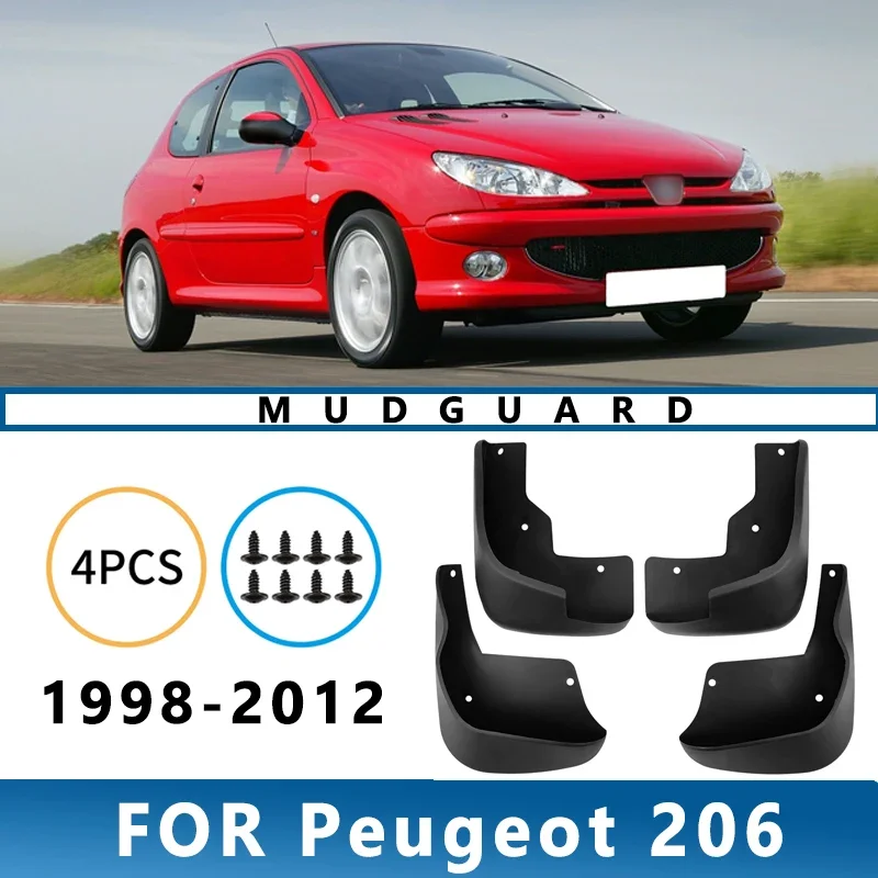 Mud Flaps Fit for Peugeot 206 1998-2012 1999 2000 2001 2002 Mudguards Tire Fenders Splash Proof Accessories Wheel Guards 4ps
Mud Flaps Fit for Peugeot 206 1998-2012 1999 2000 2001 2002 Mudguards Tire Fenders Splash Proof Accessories Wheel Guards 4ps