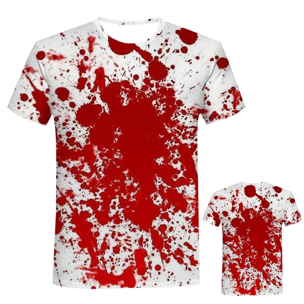 Футболки ужасов на Хэллоуин, уличная одежда с 3D принтом крови, летняя мужская и женская футболка большого размера с коротким рукавом, мужские футболки, топы, мужская одежда
Футболки ужасов на Хэллоуин, уличная одежда с 3D принтом крови, летняя мужская и женская футболка большого размера с коротким рукавом, мужские футболки, топы, мужская одежда