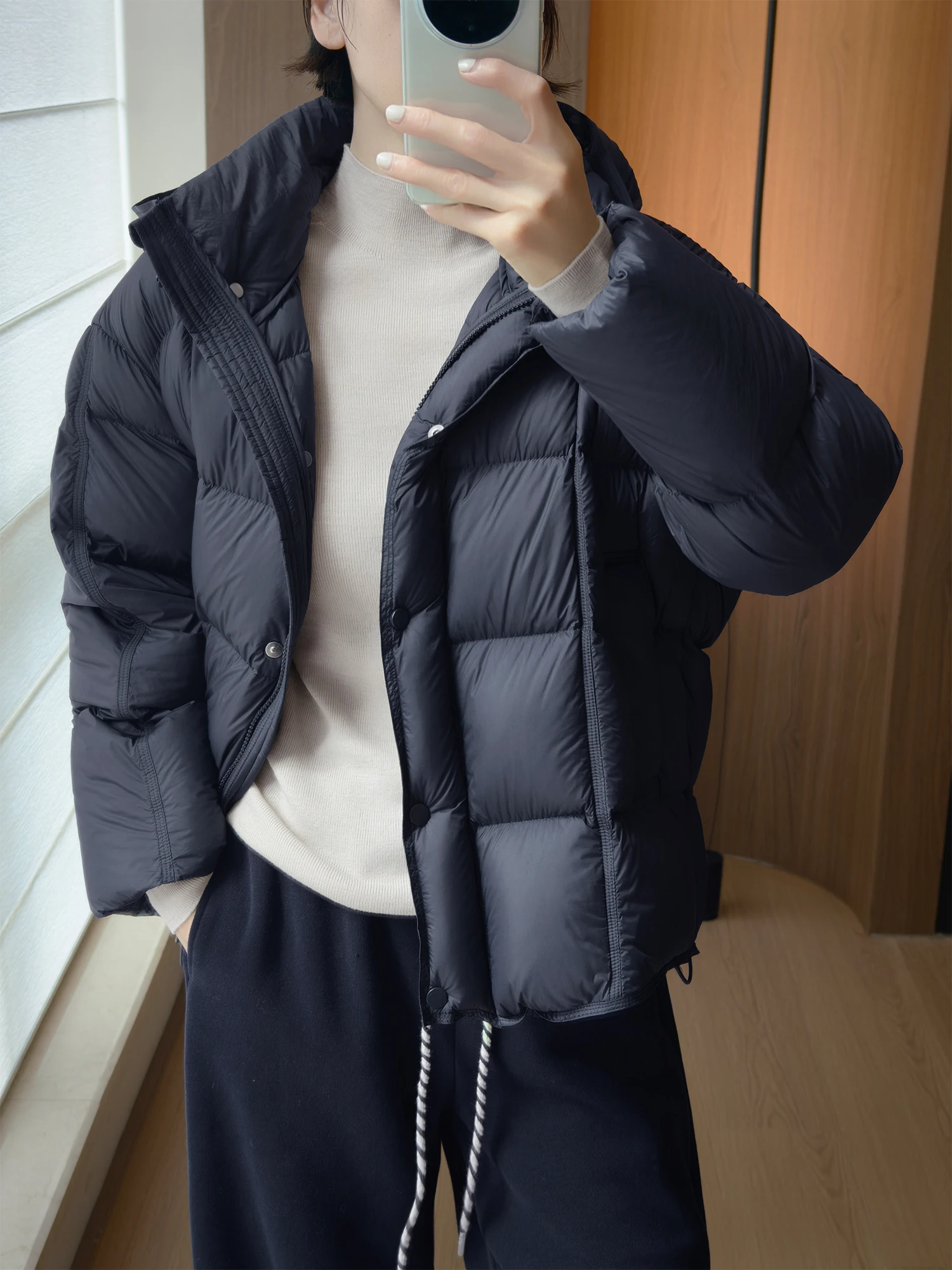 Women's Thiened Puffer Jaet Hooded Goose down Bread Sle Coat Warm Outerwear Casual Faion Nylon Material Long Sve
Women's Thiened Puffer Jaet Hooded Goose down Bread Sle Coat Warm Outerwear Casual Faion Nylon Material Long Sve