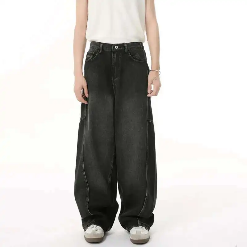Men's Jeans New 2025 Splicing Deconstruction Straight Wide Leg Gradient Color Trendy Male Denim Pants American Style
Men's Jeans New 2025 Splicing Deconstruction Straight Wide Leg Gradient Color Trendy Male Denim Pants American Style
