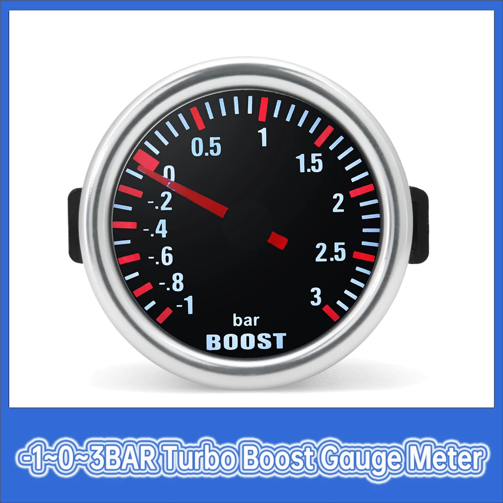 52mm Auto Car White Backllight Turbo Turbin Mechanical Boost Gauge Pressure -1~3 Bar Meter Turbo Boost Car Gauge
52mm Auto Car White Backllight Turbo Turbin Mechanical Boost Gauge Pressure -1~3 Bar Meter Turbo Boost Car Gauge
