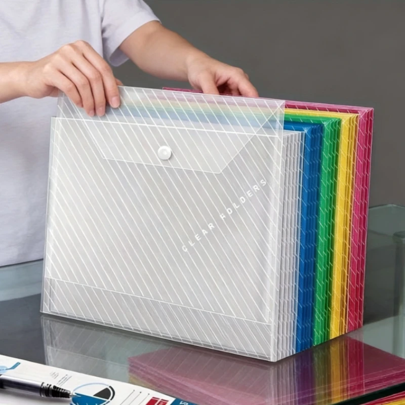 A4 Plastic File Folders Clear Document Envelopes for Business And Learning Plastic Folders Pouches for Office Supplies
A4 Plastic File Folders Clear Document Envelopes for Business And Learning Plastic Folders Pouches for Office Supplies