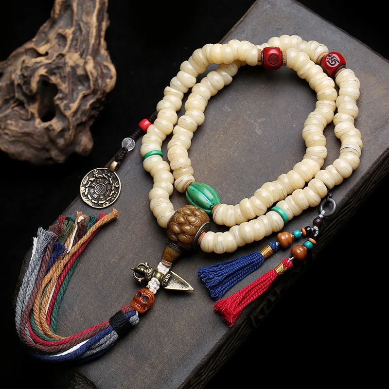 108 natural camel bones, large intestine beads, Buddhist beads, cultural relics, flowing back bones, copper, nine palaces,
108 natural camel bones, large intestine beads, Buddhist beads, cultural relics, flowing back bones, copper, nine palaces,