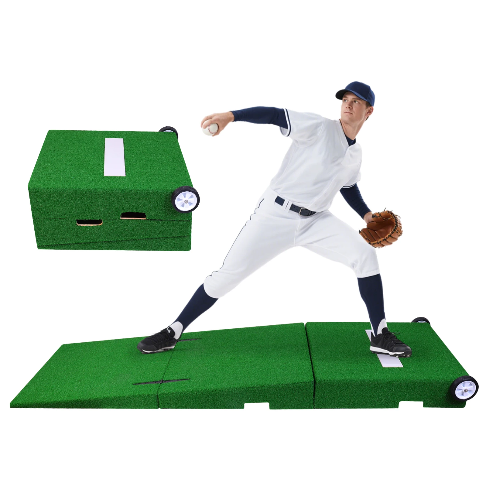 88x28x6 Inch Baseball Pitching Training Equipment with Wheels Softball Trainers for Practice Softball Youth Backyard Training
88x28x6 Inch Baseball Pitching Training Equipment with Wheels Softball Trainers for Practice Softball Youth Backyard Training