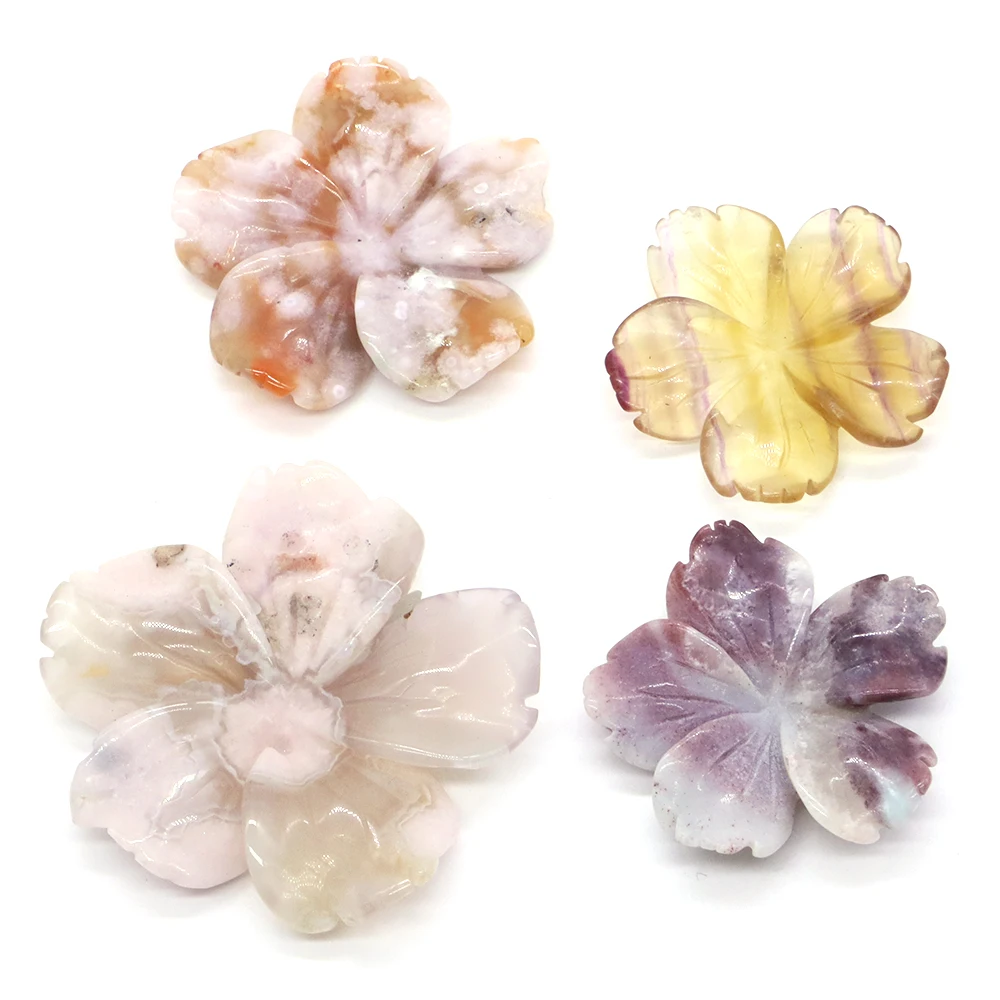 Peach Blossom Flowers Figurine Natural Healing Crystal Stone Crafts Ornaments Home Decoration for DIY Necklace Jewelry Making
Peach Blossom Flowers Figurine Natural Healing Crystal Stone Crafts Ornaments Home Decoration for DIY Necklace Jewelry Making