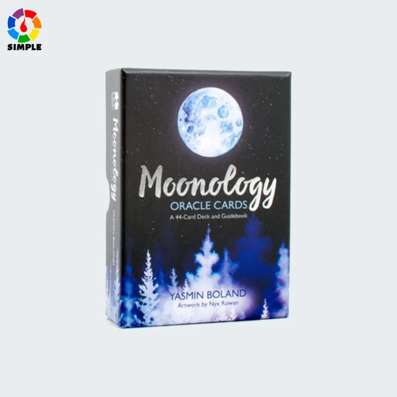44 Pcs Board Games Cards Set And Guidebook Set For Moonology Oracle Tarot English Cards Deck Game For Playing Card
44 Pcs Board Games Cards Set And Guidebook Set For Moonology Oracle Tarot English Cards Deck Game For Playing Card
