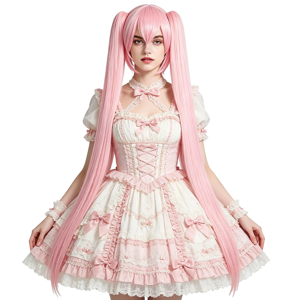 Miku Cosplay Wig Pink 120cm Long Straight Pigtails Detachable Heat Resistant Synthetic Full Wig For Anime Expo Halloween Party
Miku Cosplay Wig Pink 120cm Long Straight Pigtails Detachable Heat Resistant Synthetic Full Wig For Anime Expo Halloween Party