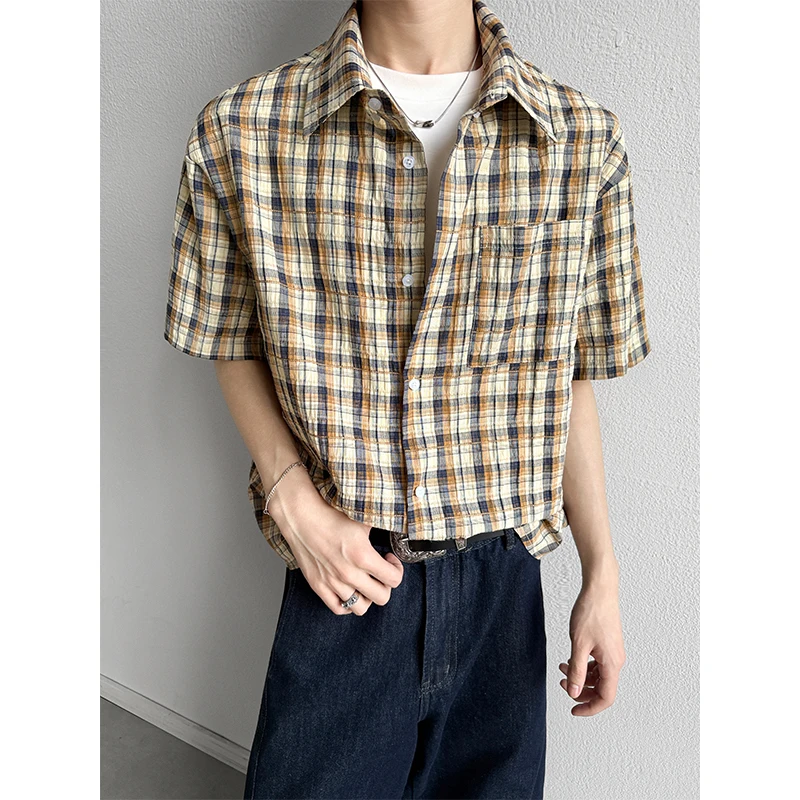 Lazy Style Checkered Loose Short Sleeved Shirt for Men, American Fashion Brand Casual Versatile Shirt, Niche Design Jacket
Lazy Style Checkered Loose Short Sleeved Shirt for Men, American Fashion Brand Casual Versatile Shirt, Niche Design Jacket