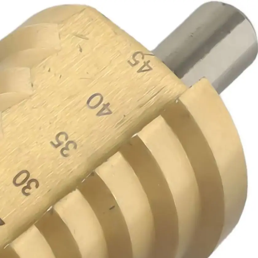 Wood Cut Tool Step Drill Bit Brand New Gold Hole Groove Metal Titanium Unused 10/15/20/25mm 10-45mm High Quality
Wood Cut Tool Step Drill Bit Brand New Gold Hole Groove Metal Titanium Unused 10/15/20/25mm 10-45mm High Quality