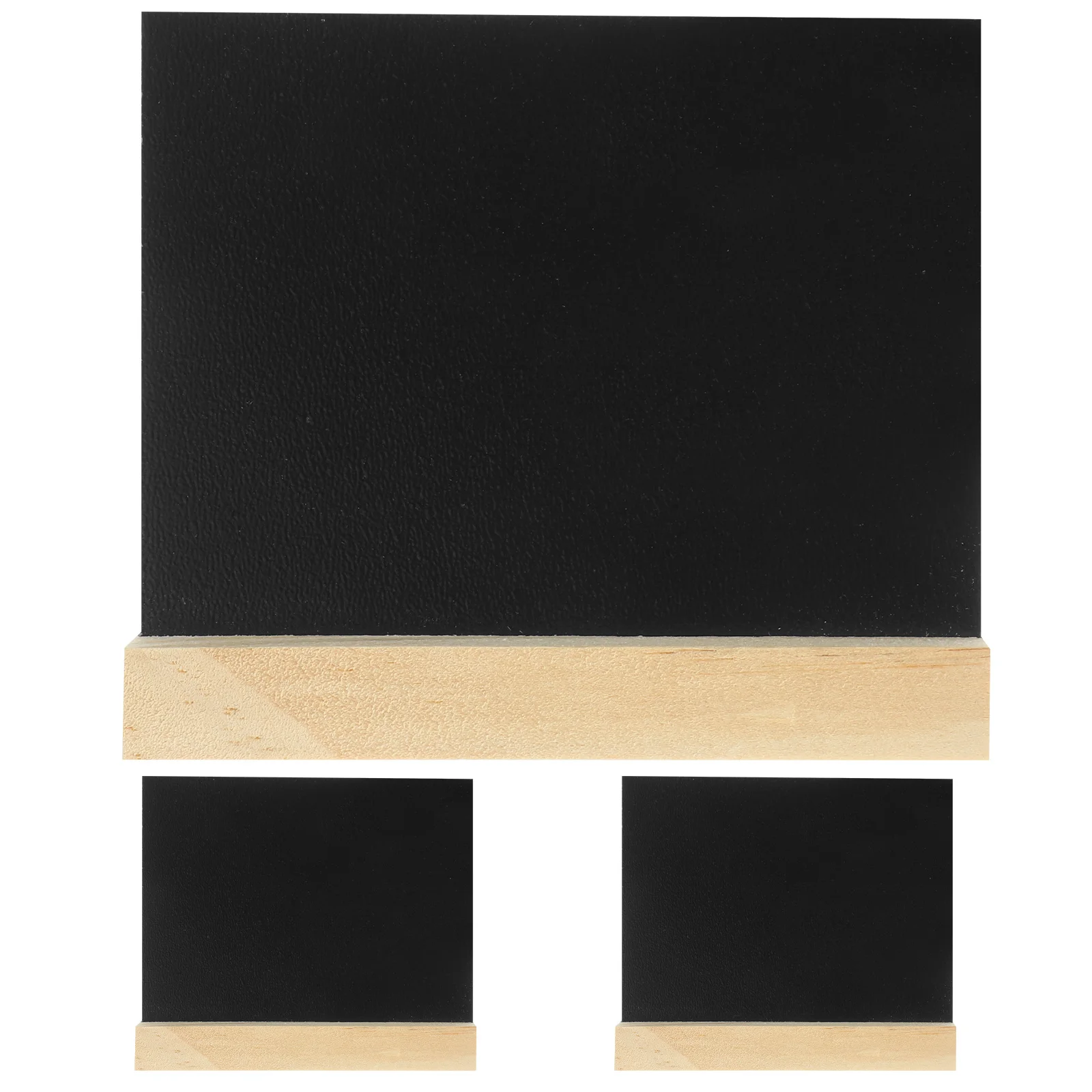 3Pcs Double-Sided Mini Chalkboards Standing Type Small Wood Blackboards Tabletop Signs Erasable for Wedding Party Cafe Menu
3Pcs Double-Sided Mini Chalkboards Standing Type Small Wood Blackboards Tabletop Signs Erasable for Wedding Party Cafe Menu