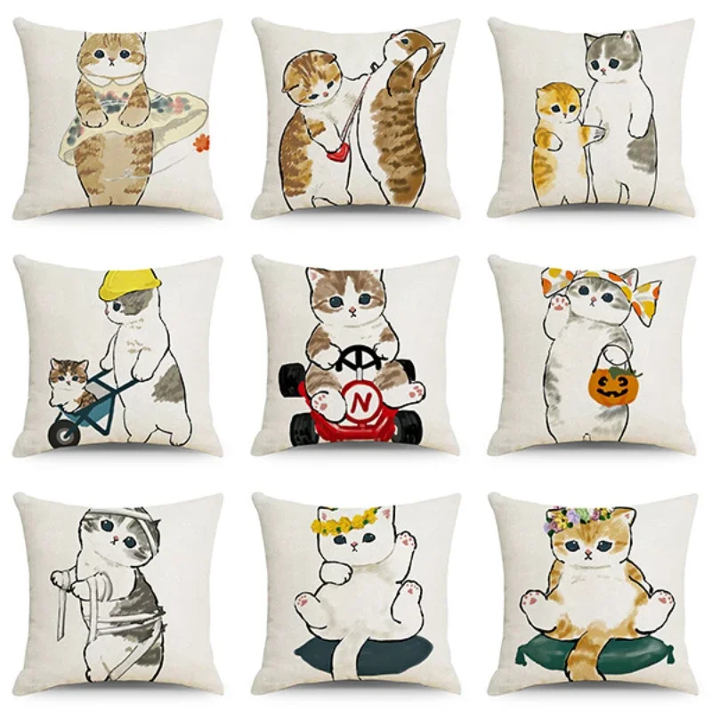 Cute Pets Cat Pillowcase Funny Cat Pillow Case Garden Kids Girl Boy Room Aesthetics Sofa Pillow Cover Bedroom Living Room 45x45
Cute Pets Cat Pillowcase Funny Cat Pillow Case Garden Kids Girl Boy Room Aesthetics Sofa Pillow Cover Bedroom Living Room 45x45
