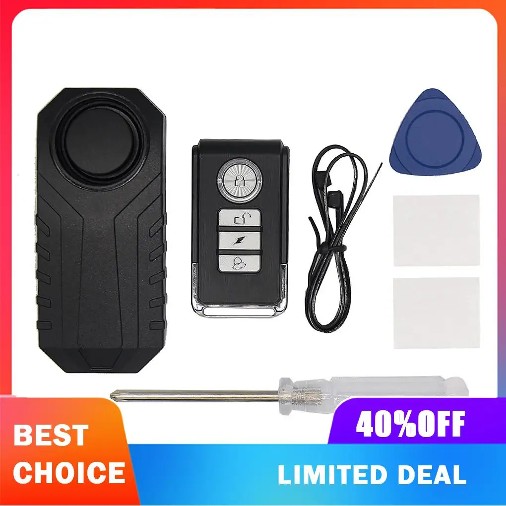 Motorbike Alarm Portable Battery Operated IP55 Waterproof Remote Control 7 Gear Adjustable Bicycle Door Window Alarms
Motorbike Alarm Portable Battery Operated IP55 Waterproof Remote Control 7 Gear Adjustable Bicycle Door Window Alarms