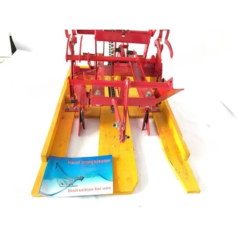 Small hand-cranked rice transplanter Agricultural rice seedling planter Double-row manual step-back seedling planter
Small hand-cranked rice transplanter Agricultural rice seedling planter Double-row manual step-back seedling planter
