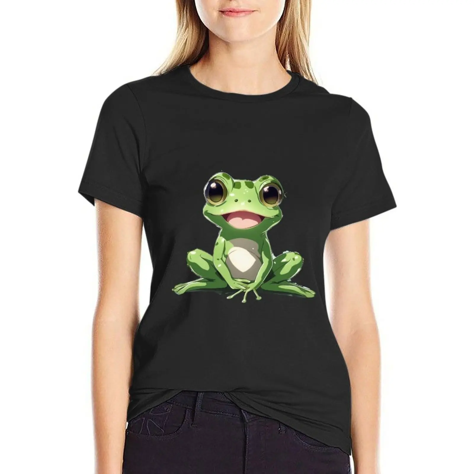 Cute Anime Frog Sticker T-Shirt shirts graphic tees plus size tops customs clothes for Women
Cute Anime Frog Sticker T-Shirt shirts graphic tees plus size tops customs clothes for Women