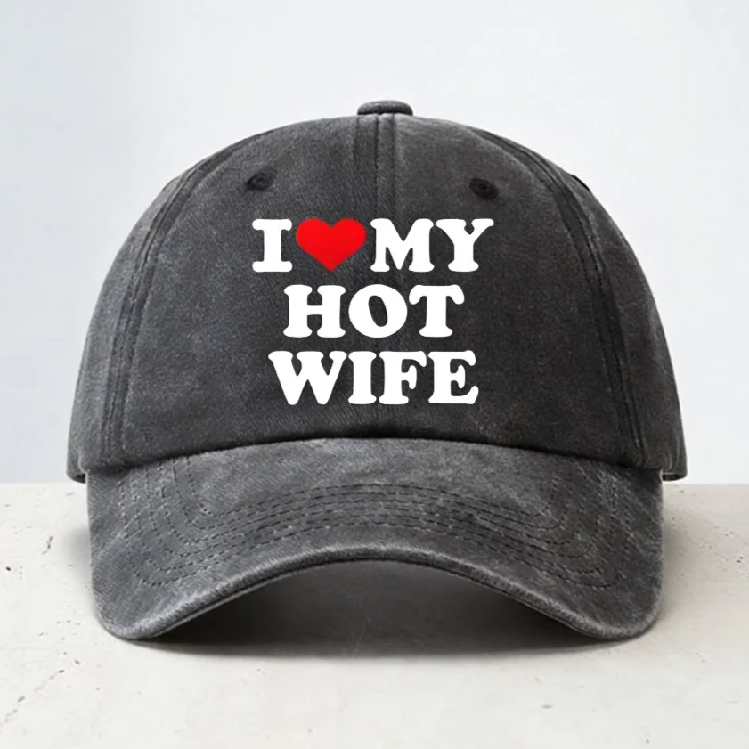 I Love My Hot Wife Baseball Cap fashion couple Washed denim Golf hat men women Adjustable Snapback Hats bonnet
I Love My Hot Wife Baseball Cap fashion couple Washed denim Golf hat men women Adjustable Snapback Hats bonnet
